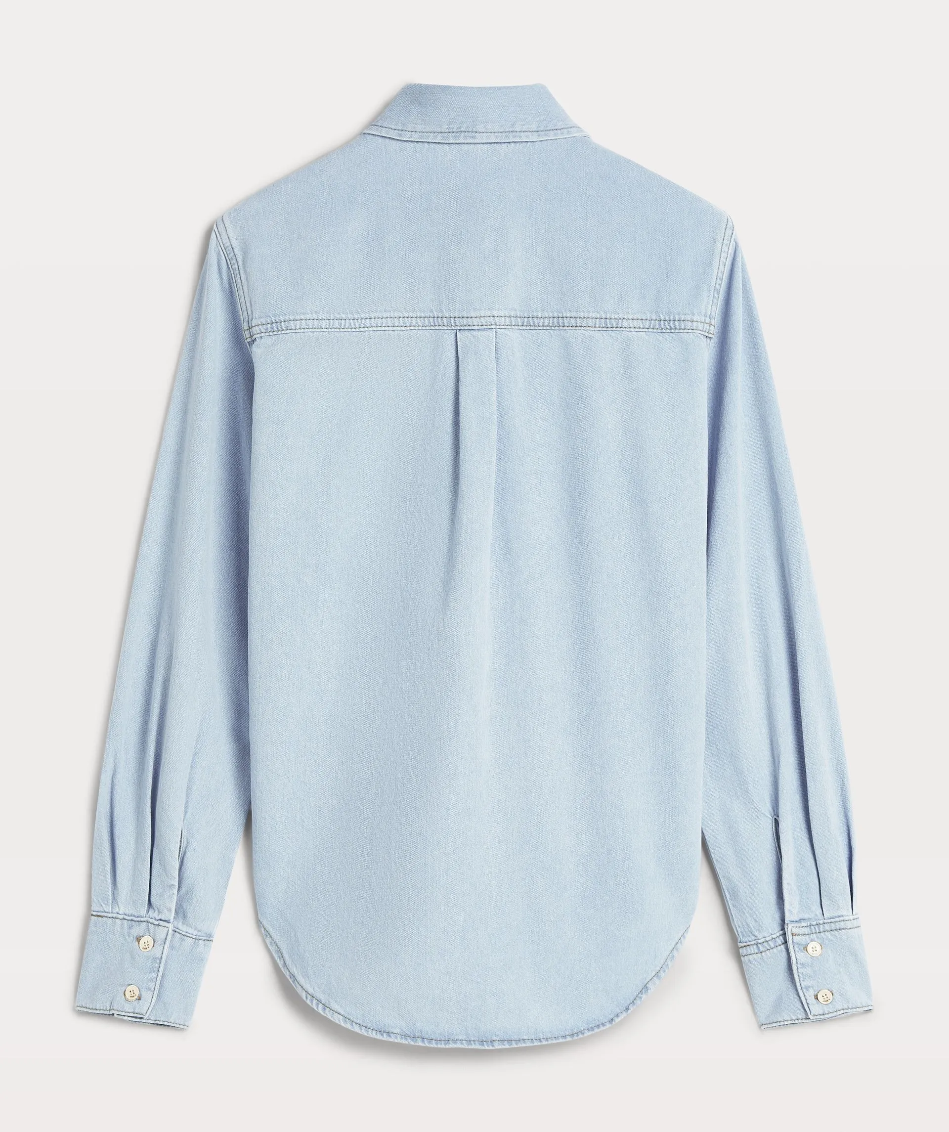ARYA REGULAR FIT BLOUSE IN DENIM  BLUE DENIM