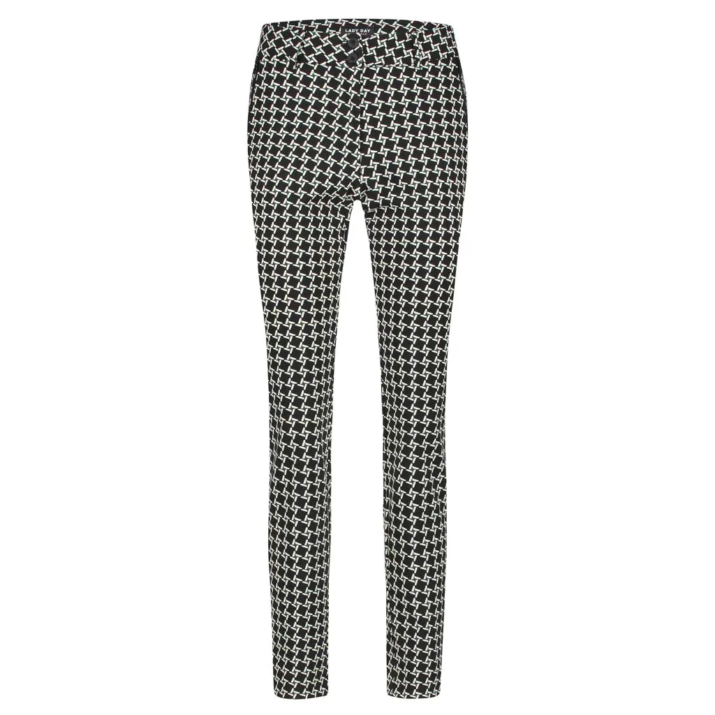 Colette Zip Mystic Chock Print Broek – Lady Day