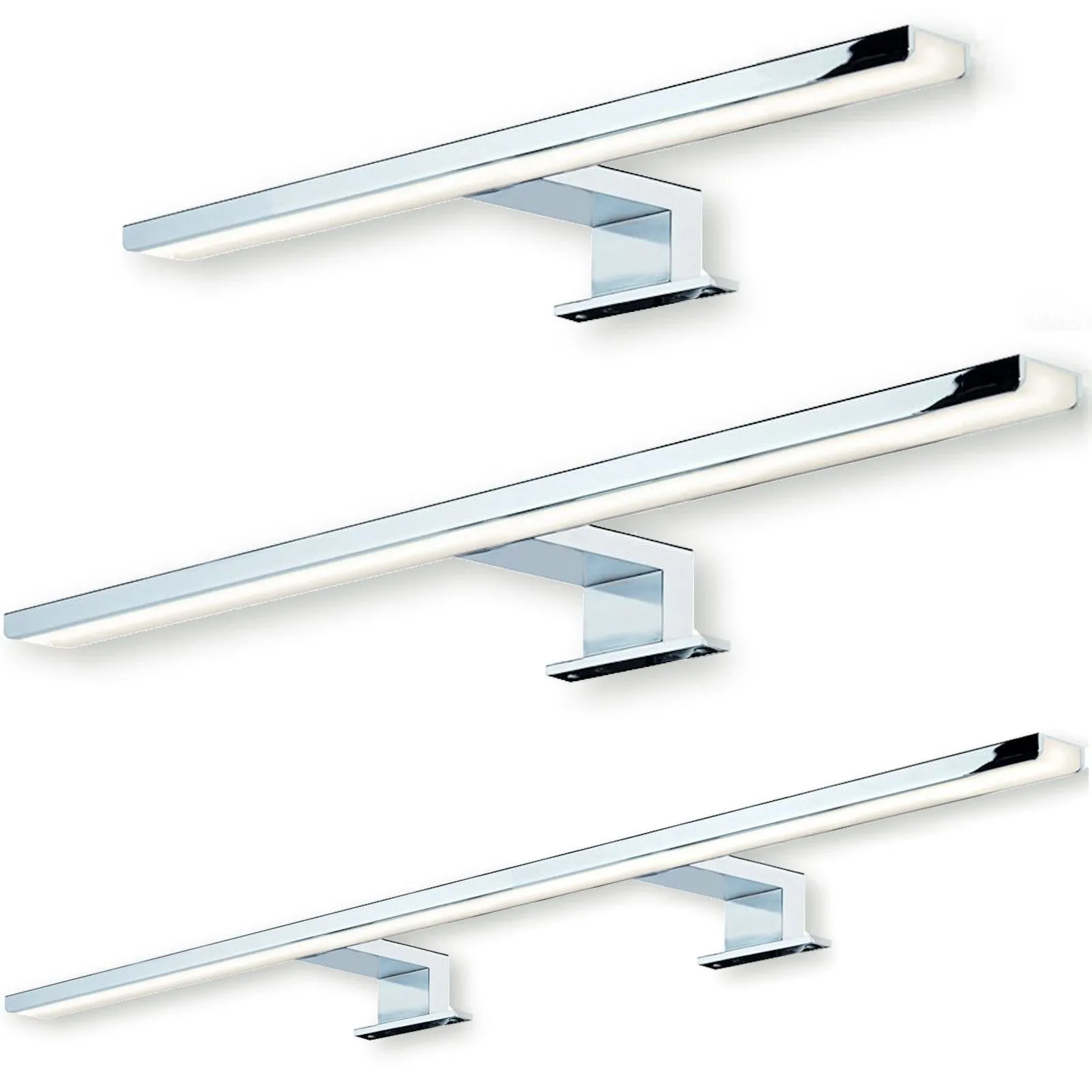 DOMUSLINE LED SURFACEMOUNTED LUMINAIRE AALTO 230V 300  800 MM 3000 K / 4000 K CHROME POLISHED