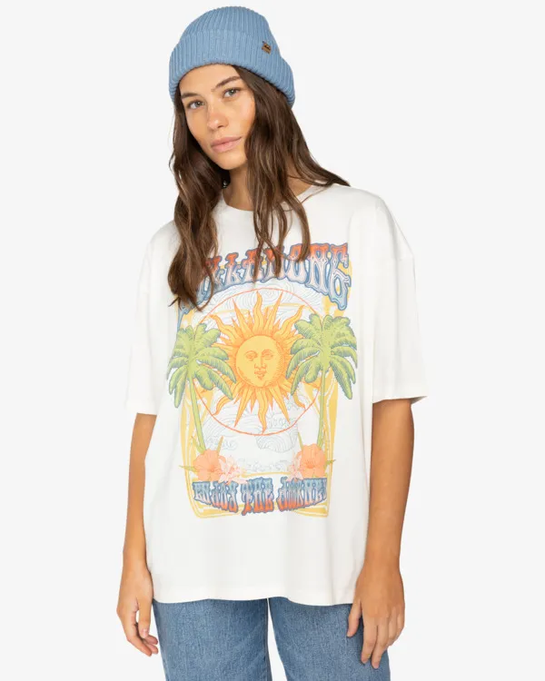 ENJOY THE JOURNEY  TSHIRT MET KORTE MOUW VOOR DAMES