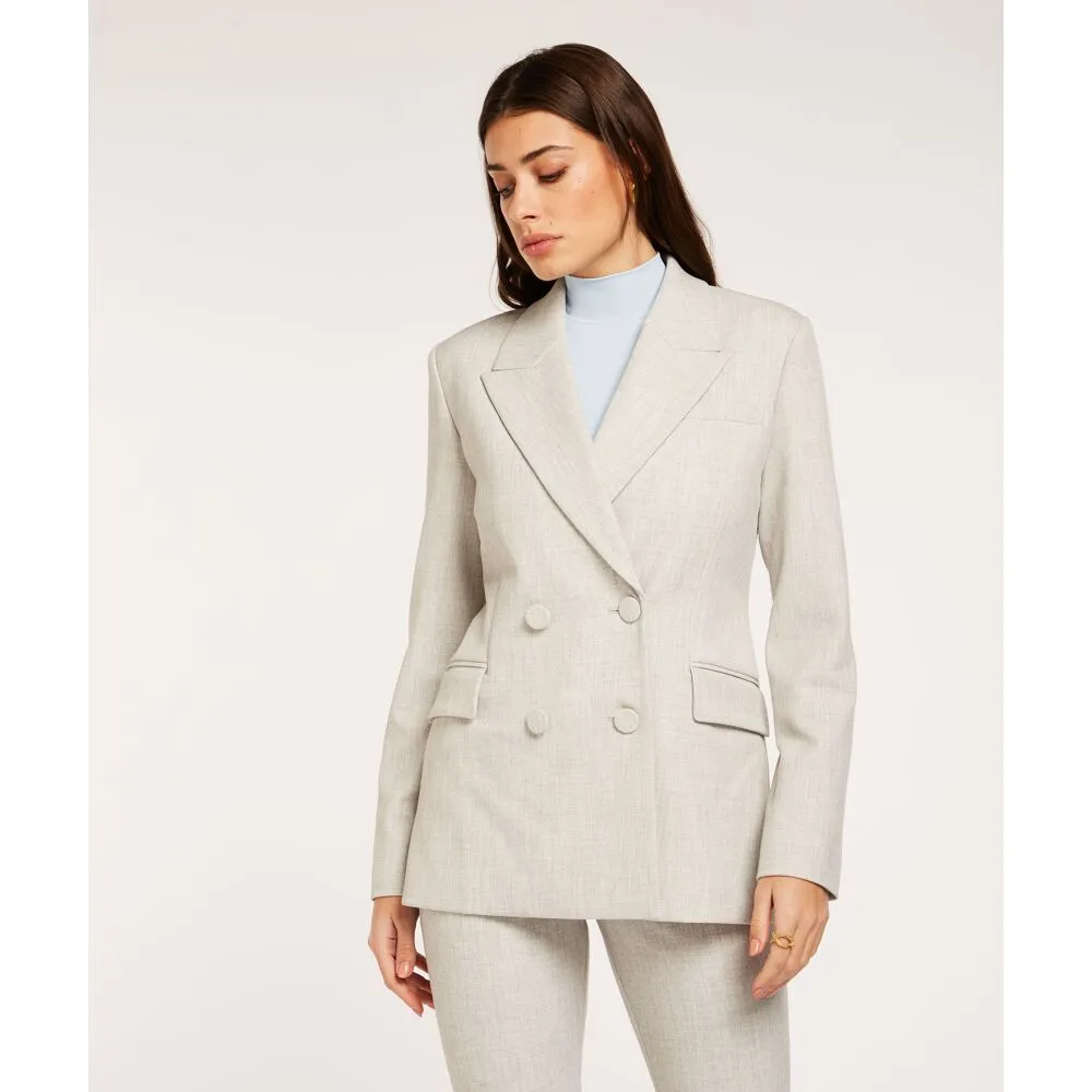 HINT – Slim fit blazer van JOSH V met dubbele knoopsluiting