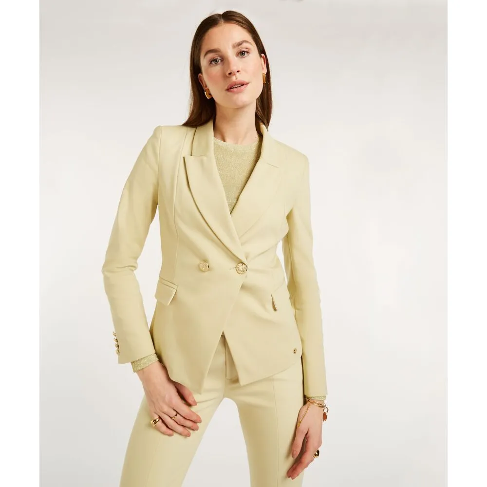 JV ZOYA  PISTACHIO BLAZER VAN JOSH V MET ENKELE KNOOPSLUITING