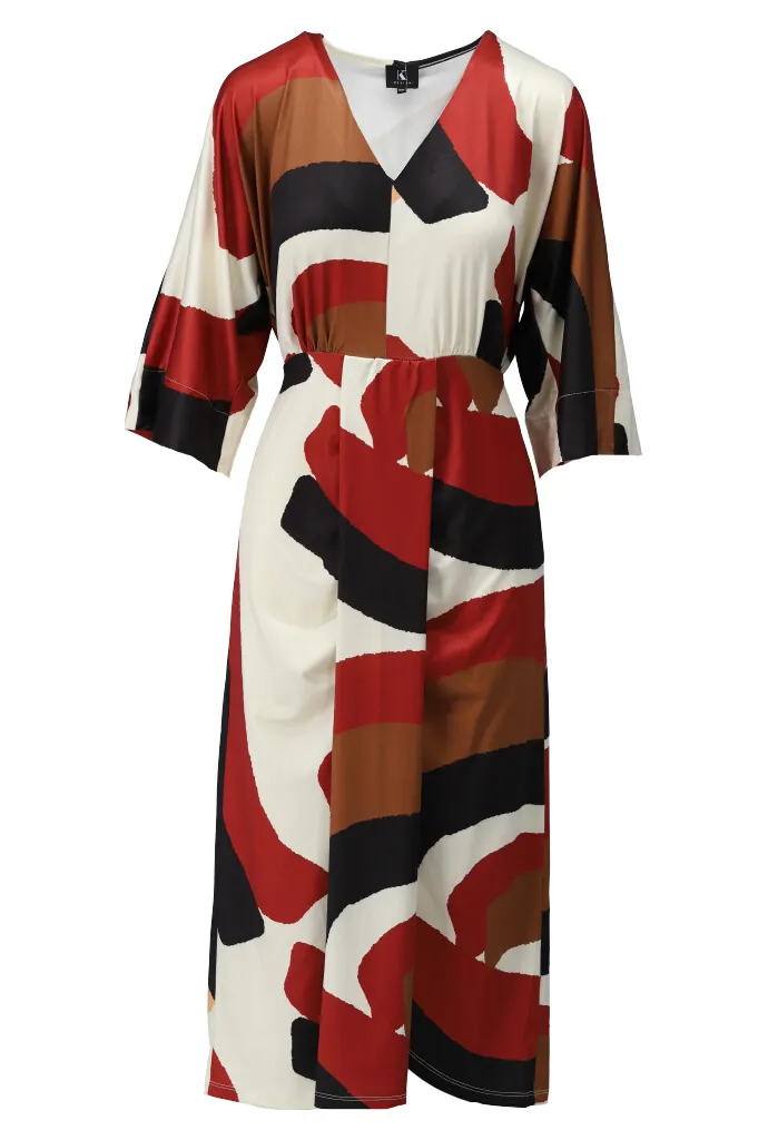 KDESIGN MIDI JURK Y386 – MULTI
