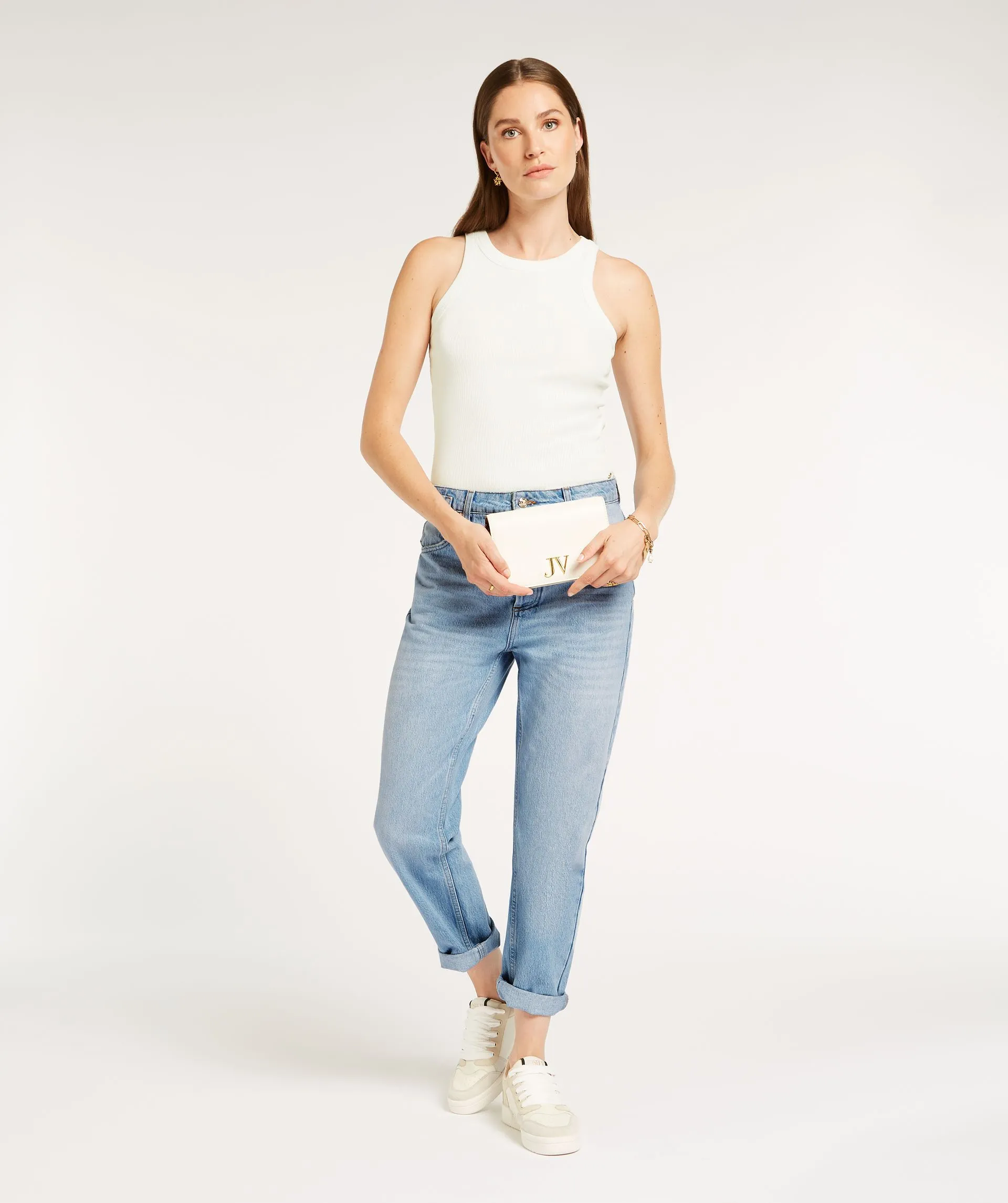 NADA FITTED TOP MET LOGO  OFF WHITE