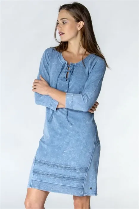 Poools garment dyed jurk