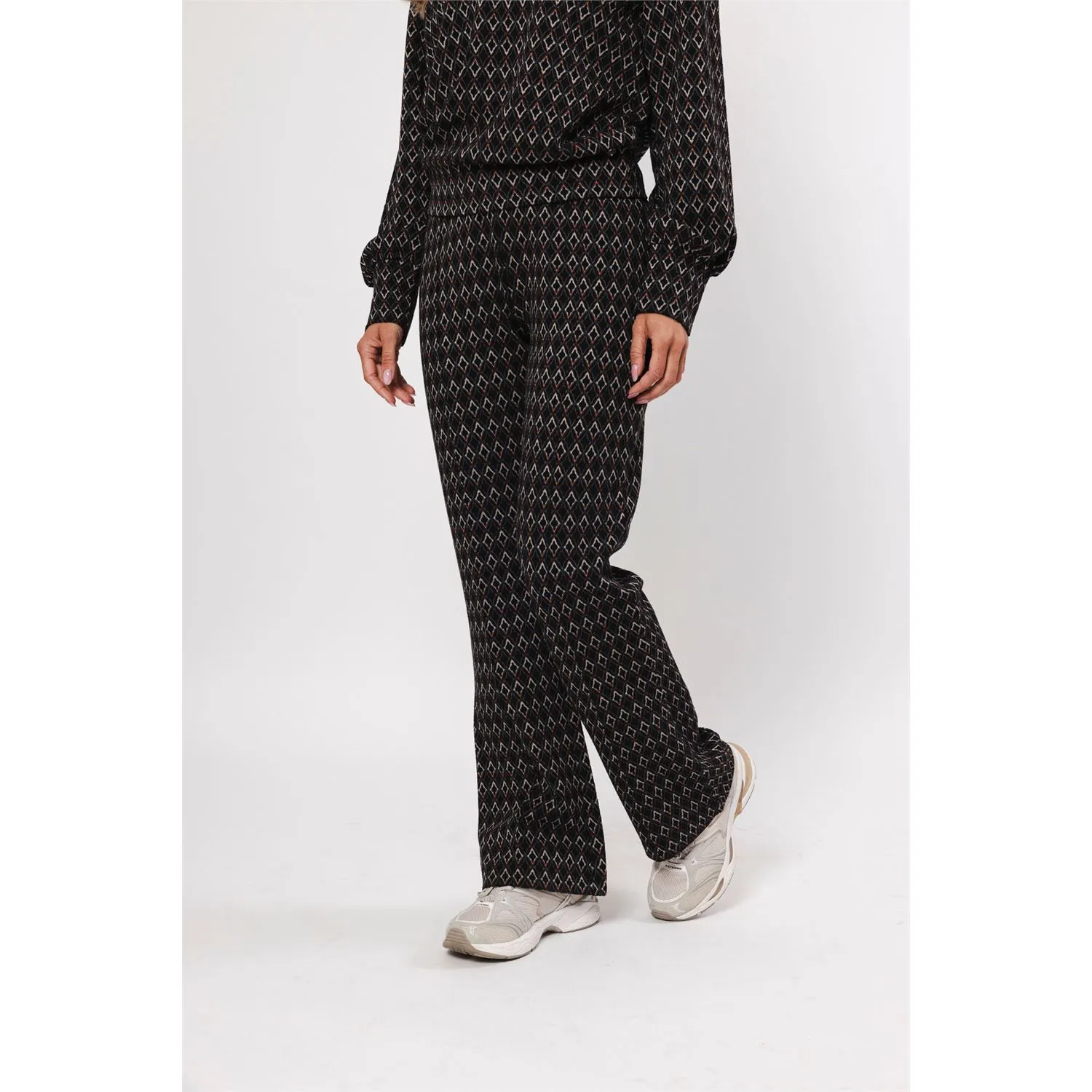 Poools jacquard pant multicolour