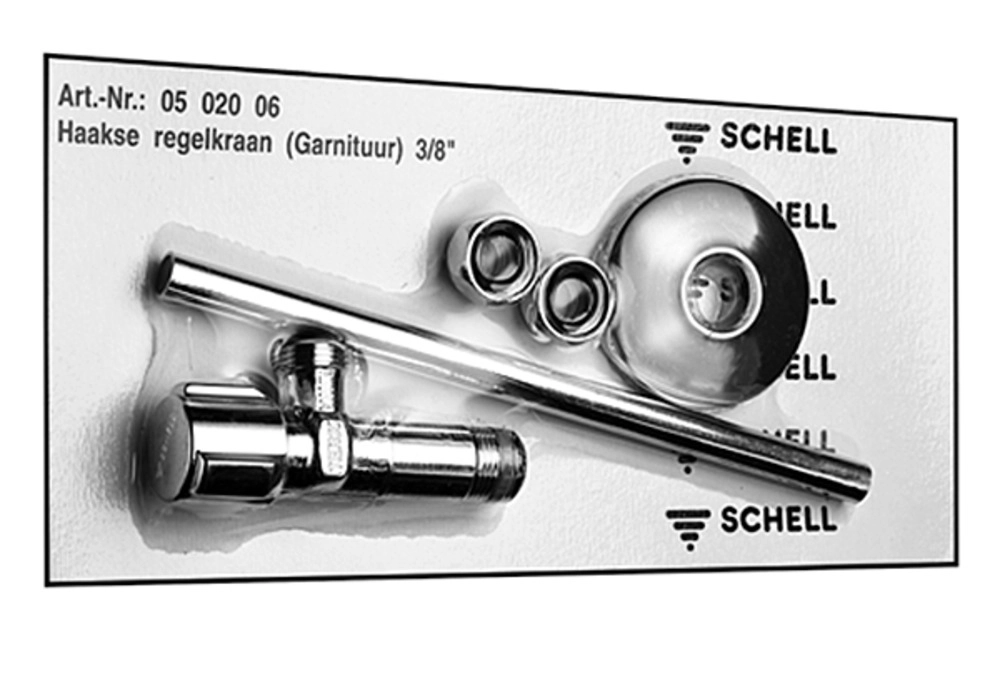 Schell Hoekstopkraan 3/8x10 chroom