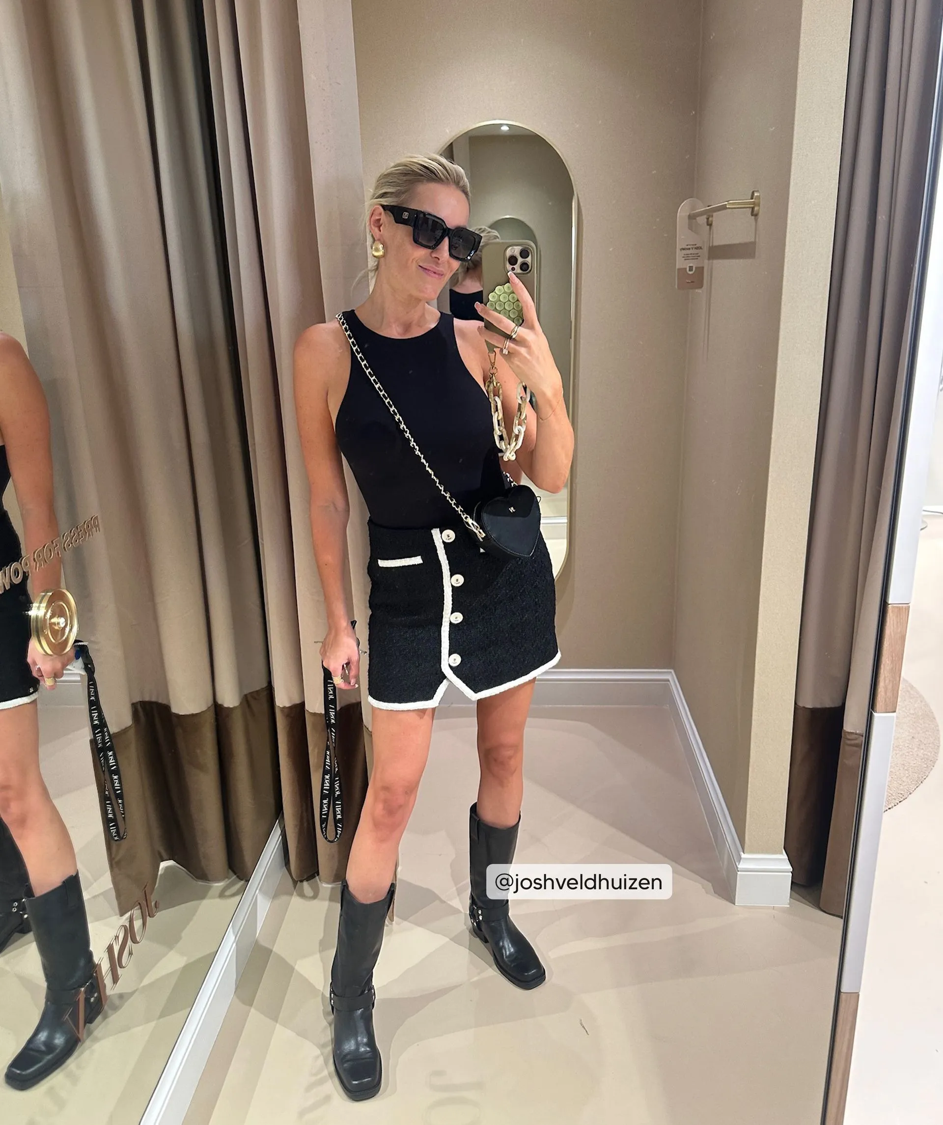 SEFFE TAS IN HARTVORM  BLACK