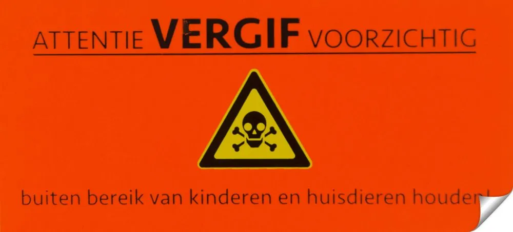 Sticker Vergif