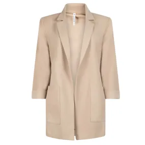 Wonder Crepe Blazer Sand – Zoso