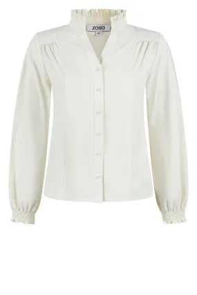 Zoso Joy244 Blouse – Ivory